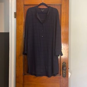 100% silk Eileen Fisher shirt dress size large